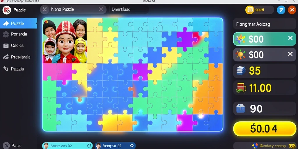 cinasipit - Tampilan level dengan grafik yang menarik.